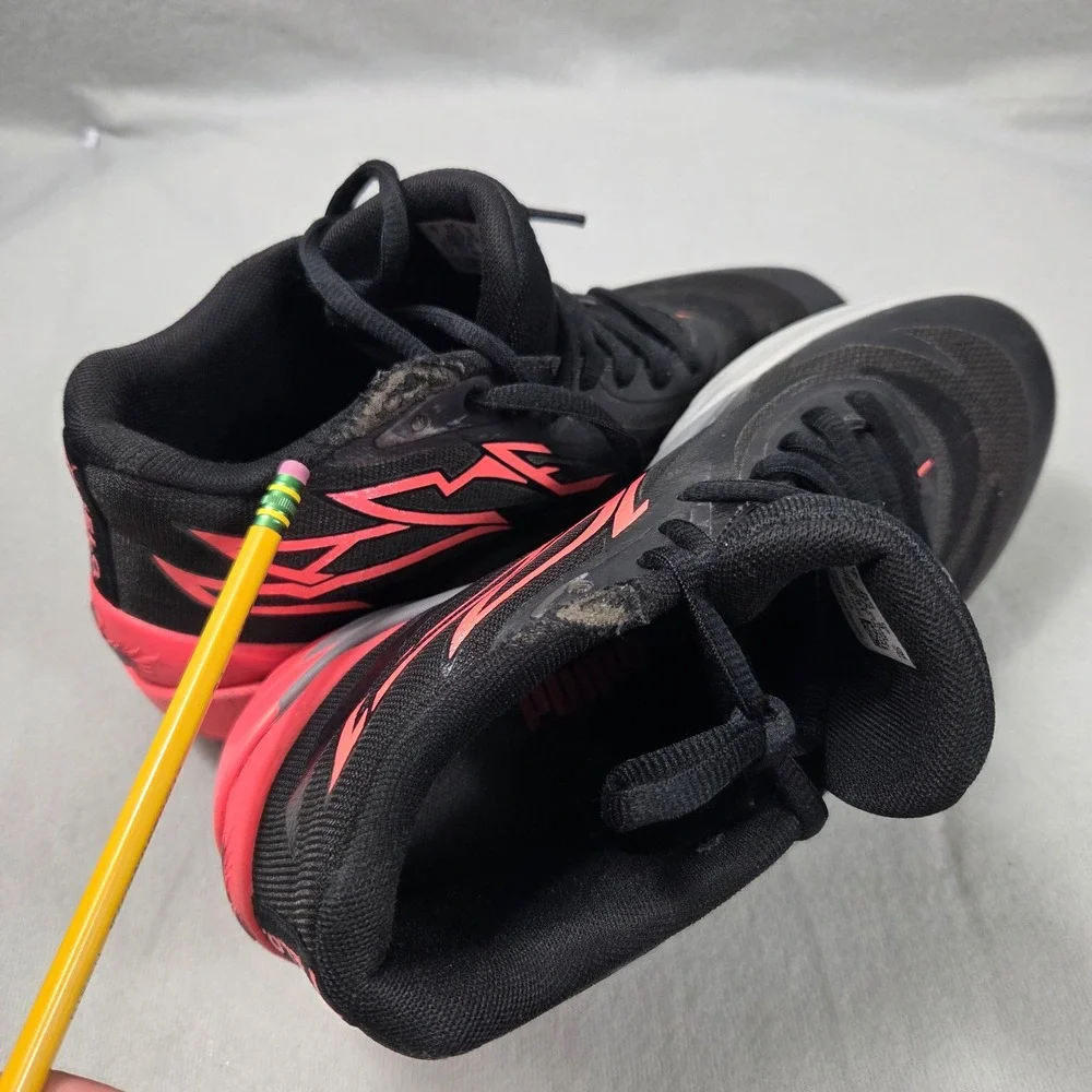 Puma MB.02 Phenom LaMelo Ball Black Sunset Glow Basketball Shoes 378287-01 US 8